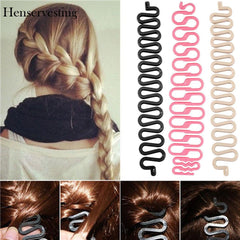 New Fashion Design Female Hair Styling Clip Stick Bun Maker Braid Tool Hair Beauty Make Up Accessories For Women Lady
